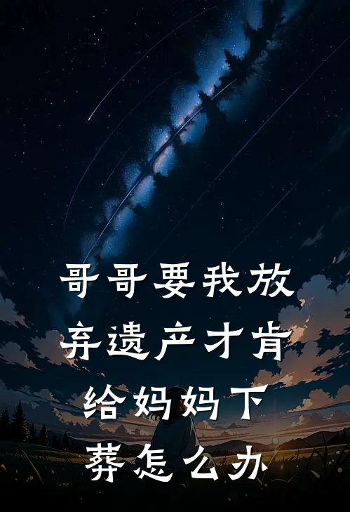 哥哥要我放弃遗产才肯给妈妈下葬怎么办